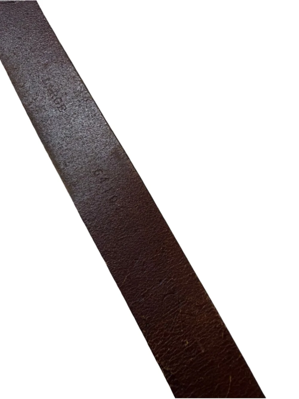 Calvin Klein CK Men’s Brown Genuine Leather Logo Plaque Belt Size Large